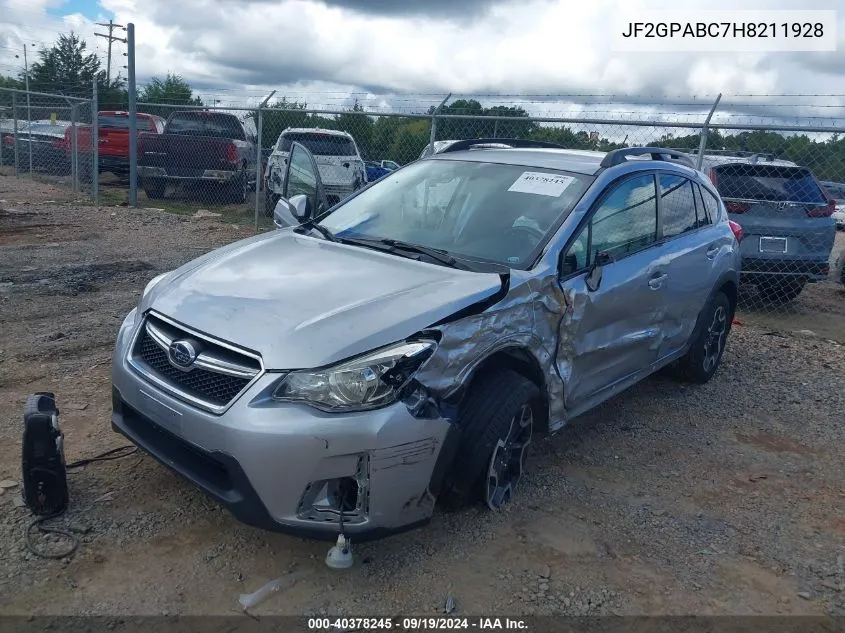 2017 Subaru Crosstrek 2.0I Premium VIN: JF2GPABC7H8211928 Lot: 40378245