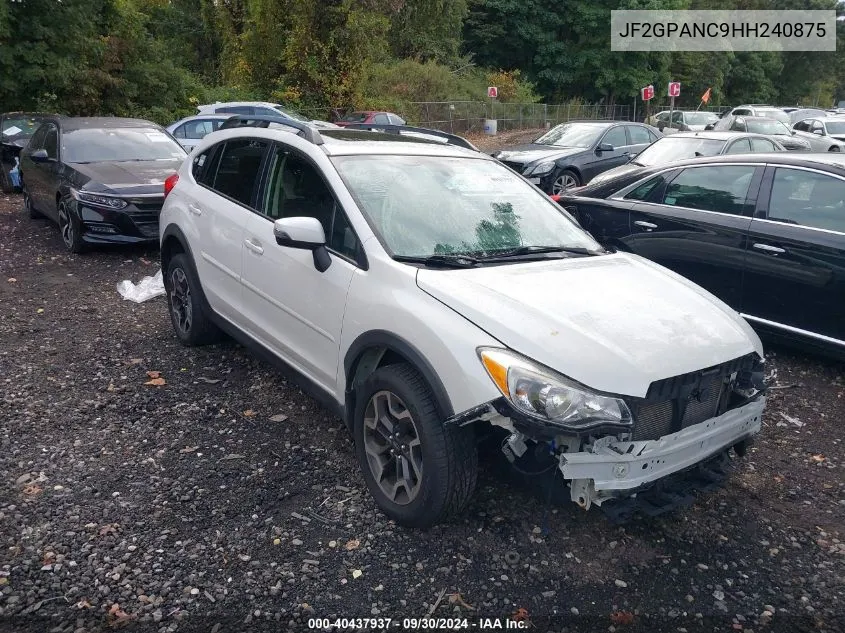 2017 Subaru Crosstrek 2.0I Limited VIN: JF2GPANC9HH240875 Lot: 40437937