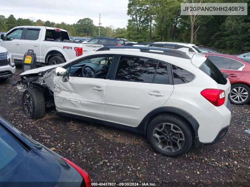 2017 Subaru Crosstrek 2.0I Limited VIN: JF2GPANC9HH240875 Lot: 40437937