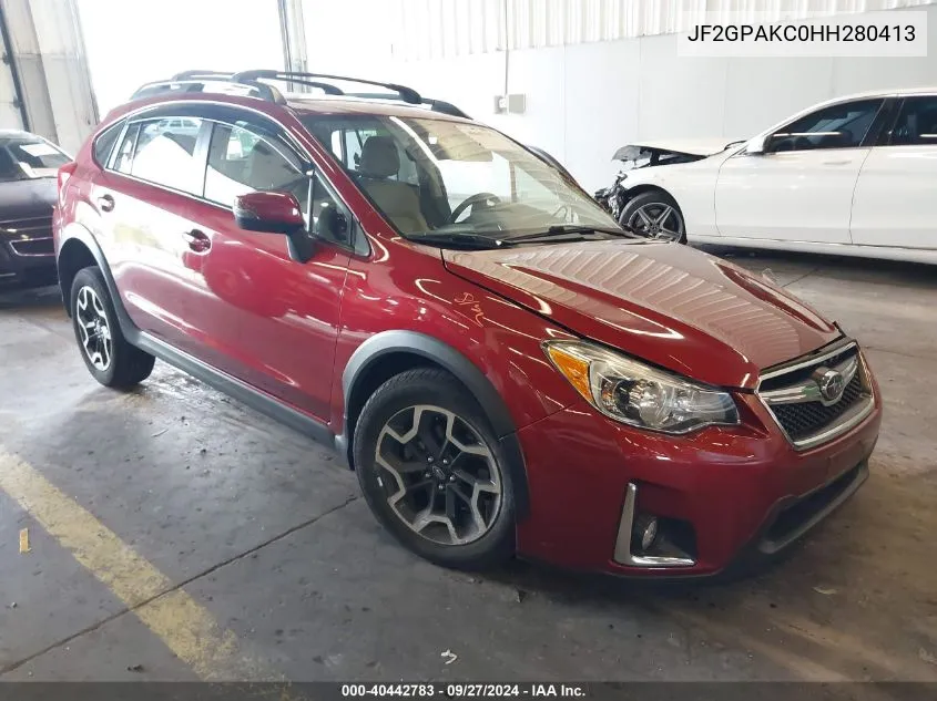 2017 Subaru Crosstrek 2.0I Limited VIN: JF2GPAKC0HH280413 Lot: 40442783