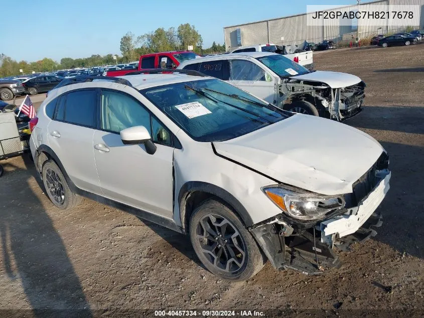 2017 Subaru Crosstrek Premium VIN: JF2GPABC7H8217678 Lot: 40457334