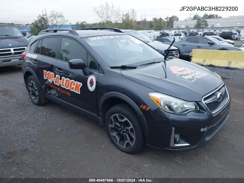 2017 Subaru Crosstrek Premium VIN: JF2GPABC3H8229200 Lot: 40457666