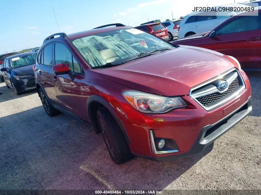 2017 Subaru Crosstrek 2.0I Limited VIN: JF2GPALC9H8200489 Lot: 40480454