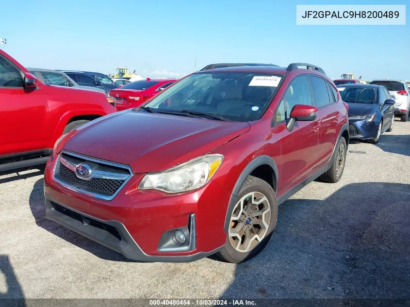 2017 Subaru Crosstrek 2.0I Limited VIN: JF2GPALC9H8200489 Lot: 40480454