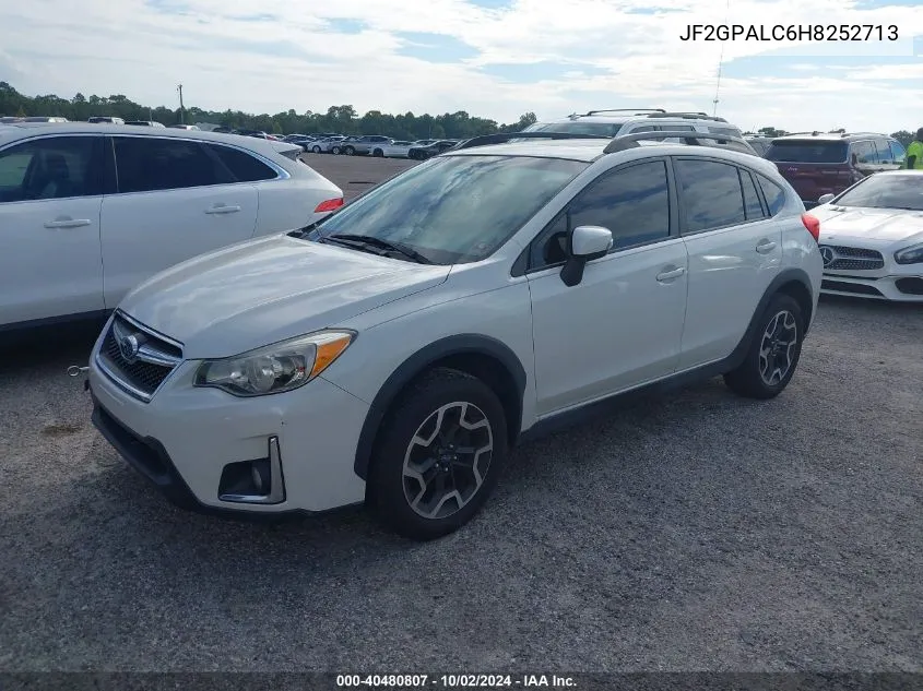 2017 Subaru Crosstrek Limited VIN: JF2GPALC6H8252713 Lot: 40480807