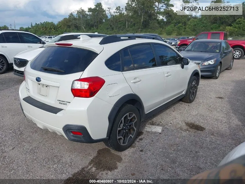 2017 Subaru Crosstrek Limited VIN: JF2GPALC6H8252713 Lot: 40480807