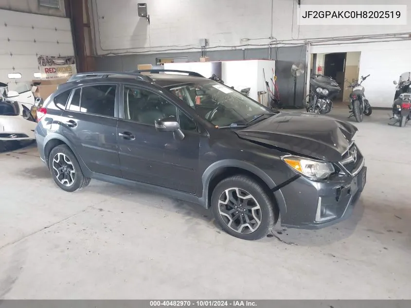 2017 Subaru Crosstrek 2.0I Limited VIN: JF2GPAKC0H8202519 Lot: 40482970