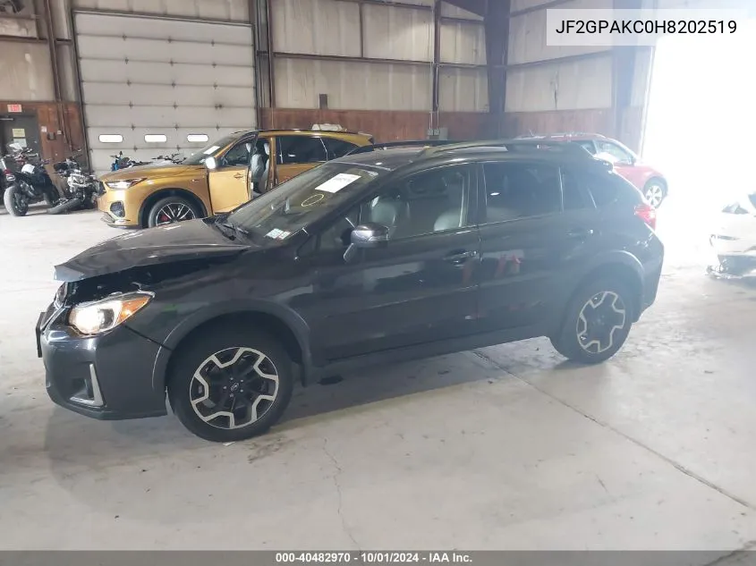 2017 Subaru Crosstrek 2.0I Limited VIN: JF2GPAKC0H8202519 Lot: 40482970