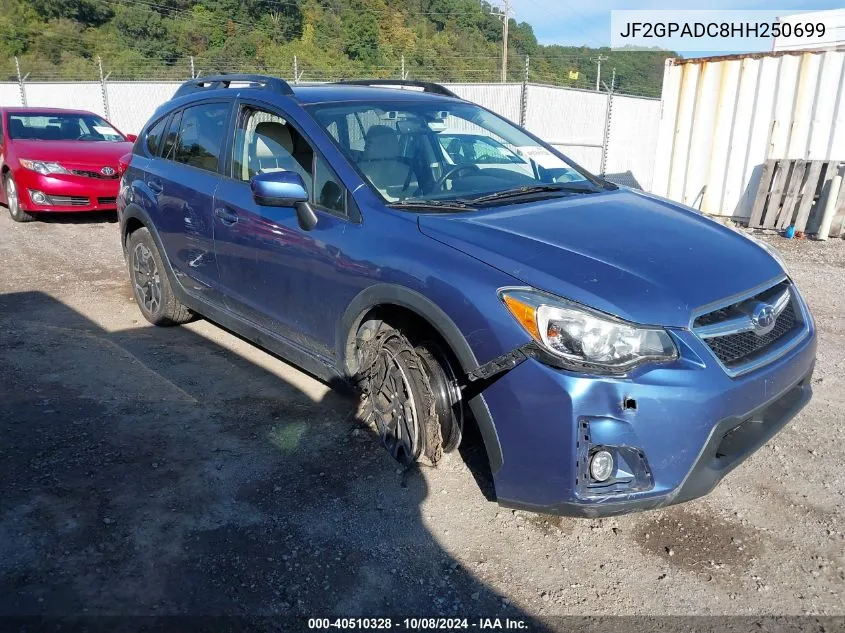 2017 Subaru Crosstrek Premium VIN: JF2GPADC8HH250699 Lot: 40510328