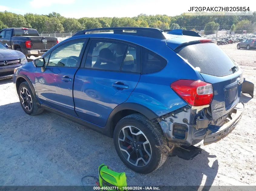 2017 Subaru Crosstrek 2.0I Limited VIN: JF2GPAKC7H8205854 Lot: 40532771