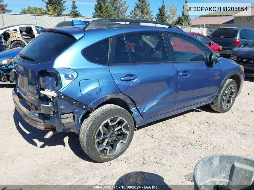 2017 Subaru Crosstrek 2.0I Limited VIN: JF2GPAKC7H8205854 Lot: 40532771