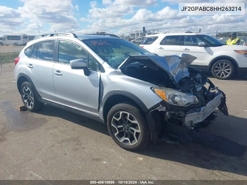 2017 Subaru Crosstrek 2.0I Premium VIN: JF2GPABC8HH263214 Lot: 40610698