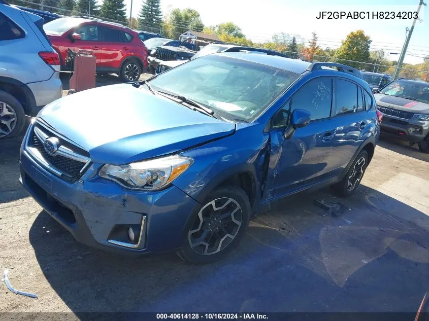 2017 Subaru Crosstrek 2.0I Premium VIN: JF2GPABC1H8234203 Lot: 40614128