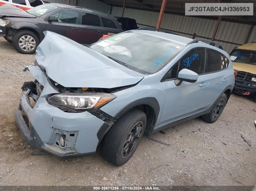 2018 Subaru Crosstrek 2.0I Premium VIN: JF2GTABC4JH336953 Lot: 39871294