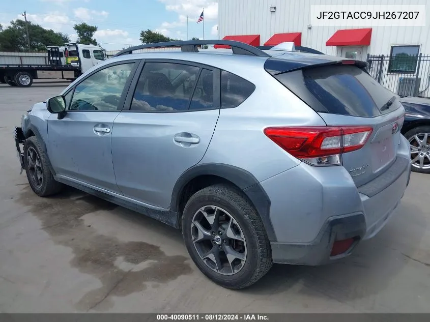 2018 Subaru Crosstrek 2.0I Premium VIN: JF2GTACC9JH267207 Lot: 40090511