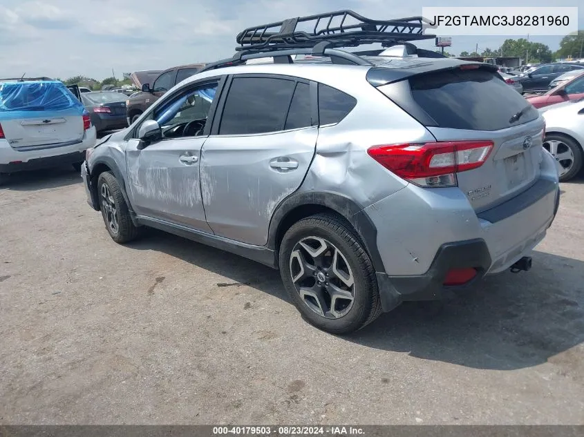 2018 Subaru Crosstrek 2.0I Limited VIN: JF2GTAMC3J8281960 Lot: 40179503