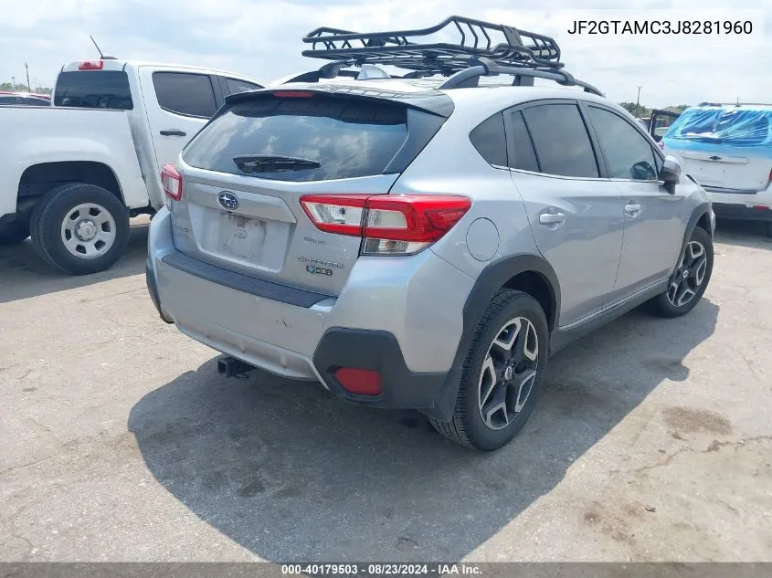 2018 Subaru Crosstrek 2.0I Limited VIN: JF2GTAMC3J8281960 Lot: 40179503