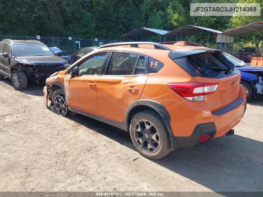 JF2GTABC3JH214388 2018 Subaru Crosstrek 2.0I Premium