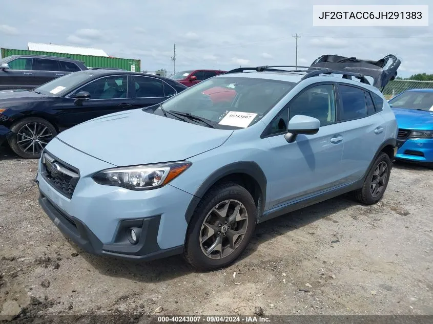 2018 Subaru Crosstrek 2.0I Premium VIN: JF2GTACC6JH291383 Lot: 40243007