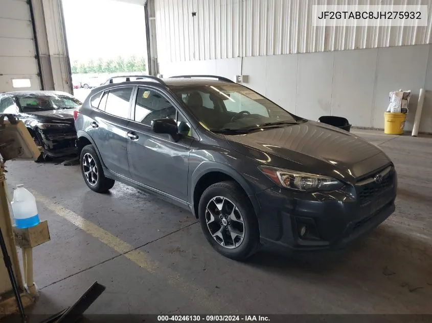 2018 Subaru Crosstrek 2.0I Premium VIN: JF2GTABC8JH275932 Lot: 40246130