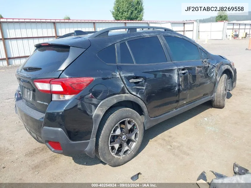 2018 Subaru Crosstrek 2.0I Premium VIN: JF2GTABC2J8269558 Lot: 40254924