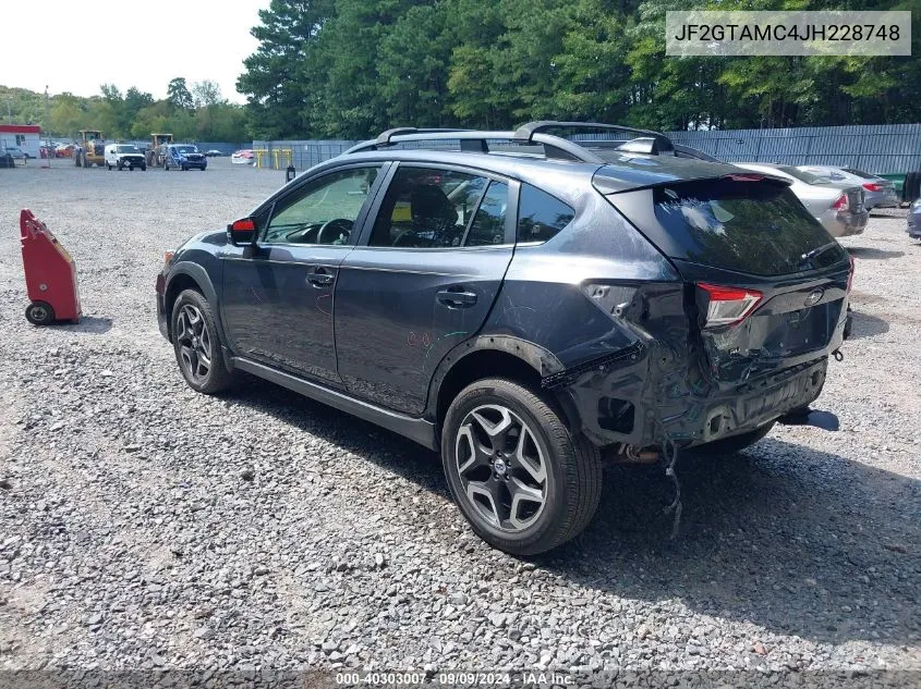 2018 Subaru Crosstrek Limited VIN: JF2GTAMC4JH228748 Lot: 40303007