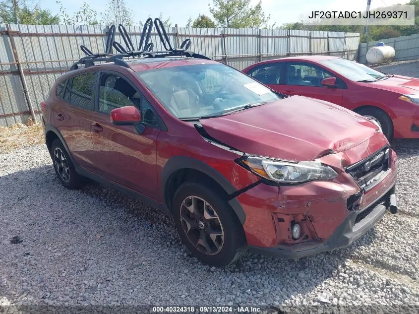 JF2GTADC1JH269371 2018 Subaru Crosstrek 2.0I Premium