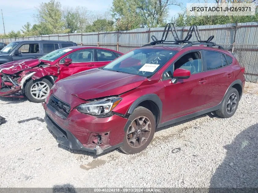 JF2GTADC1JH269371 2018 Subaru Crosstrek 2.0I Premium