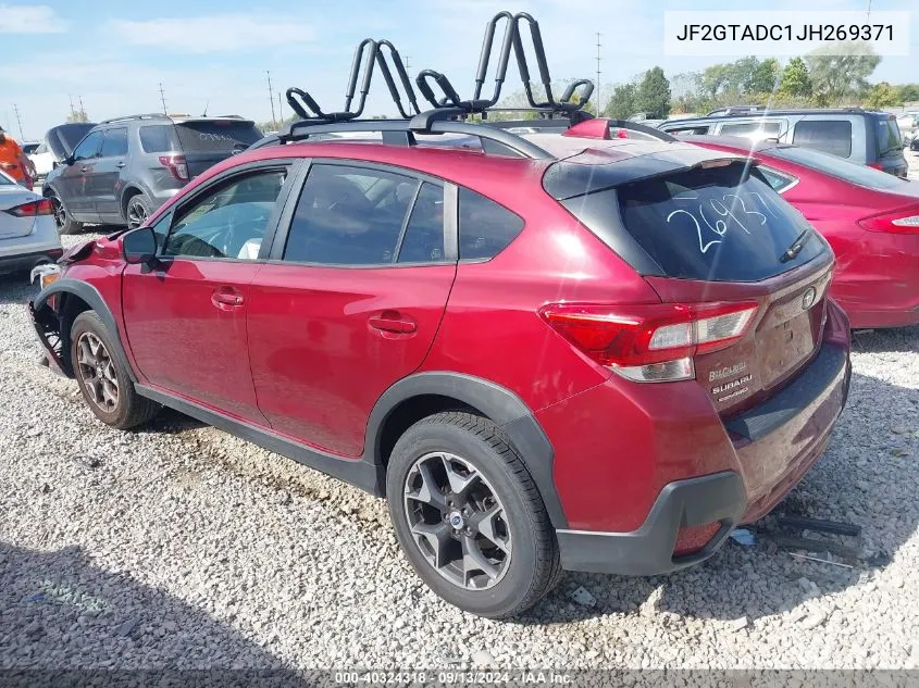 2018 Subaru Crosstrek 2.0I Premium VIN: JF2GTADC1JH269371 Lot: 40324318