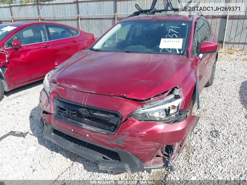 JF2GTADC1JH269371 2018 Subaru Crosstrek 2.0I Premium