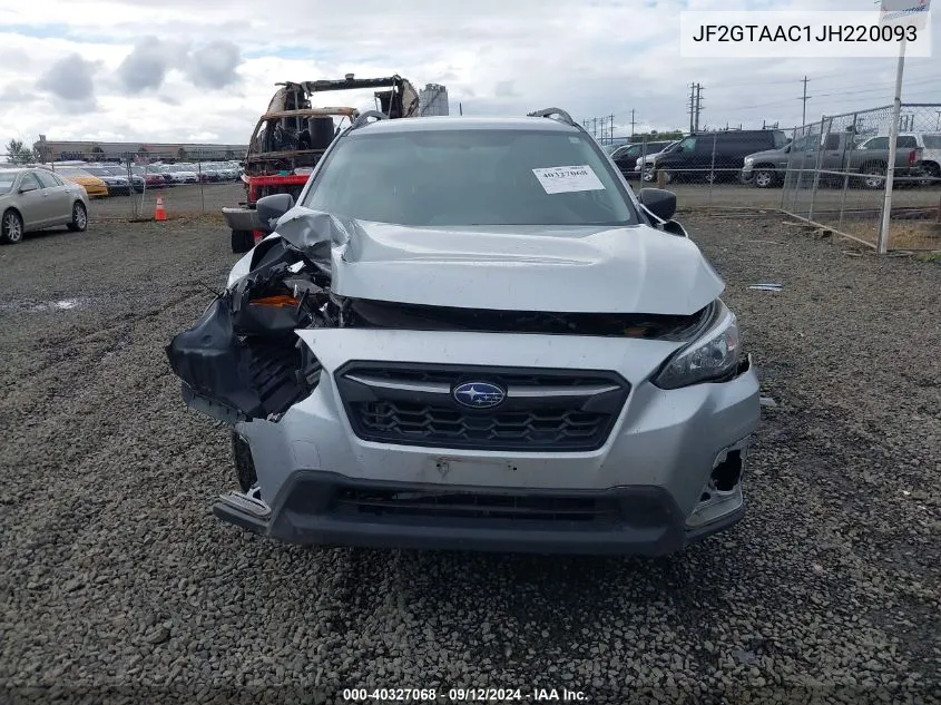 2018 Subaru Crosstrek 2.0I (Cvt) VIN: JF2GTAAC1JH220093 Lot: 40327068