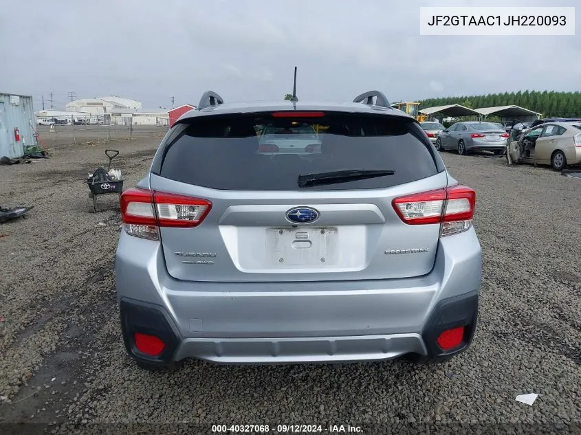 2018 Subaru Crosstrek 2.0I (Cvt) VIN: JF2GTAAC1JH220093 Lot: 40327068