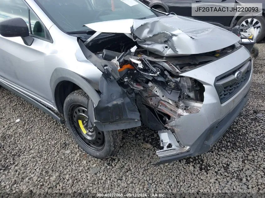 2018 Subaru Crosstrek 2.0I (Cvt) VIN: JF2GTAAC1JH220093 Lot: 40327068