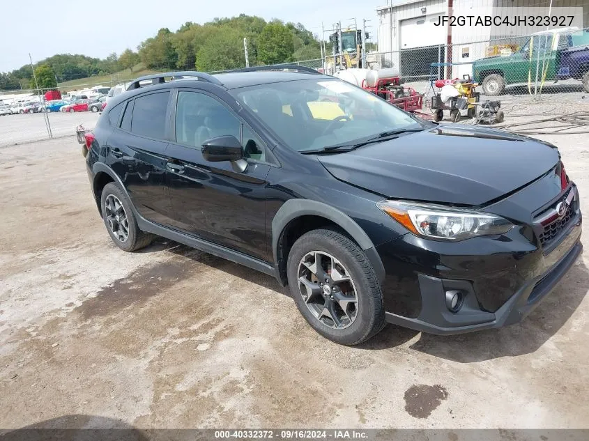 2018 Subaru Crosstrek 2.0I Premium VIN: JF2GTABC4JH323927 Lot: 40332372