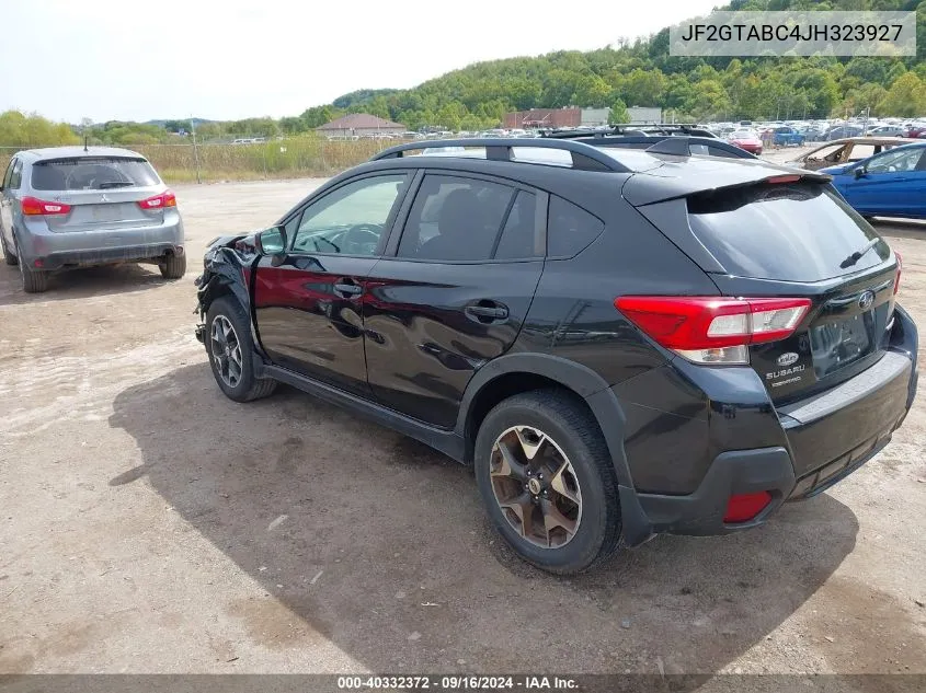 2018 Subaru Crosstrek 2.0I Premium VIN: JF2GTABC4JH323927 Lot: 40332372