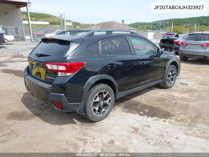 2018 Subaru Crosstrek 2.0I Premium VIN: JF2GTABC4JH323927 Lot: 40332372