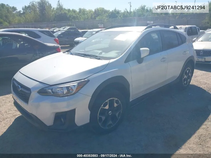 2018 Subaru Crosstrek 2.0I Premium VIN: JF2GTABC5J9241294 Lot: 40353583