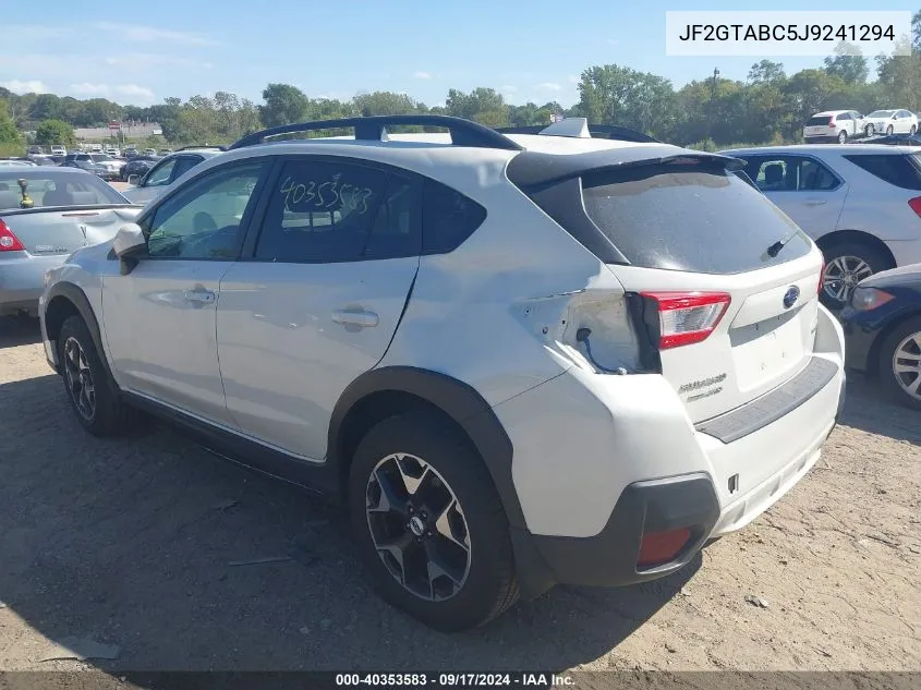 2018 Subaru Crosstrek 2.0I Premium VIN: JF2GTABC5J9241294 Lot: 40353583