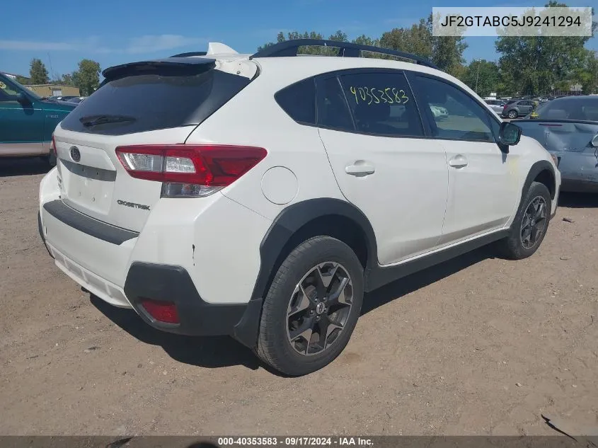 JF2GTABC5J9241294 2018 Subaru Crosstrek 2.0I Premium