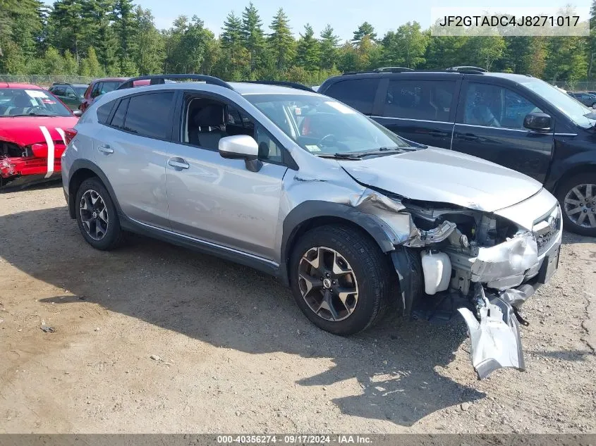 2018 Subaru Crosstrek Premium VIN: JF2GTADC4J8271017 Lot: 40356274