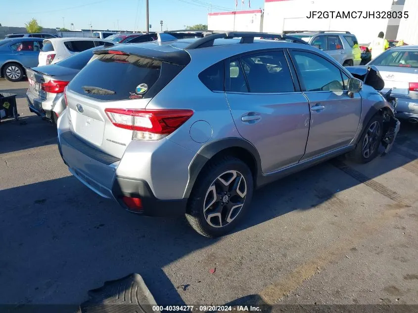 2018 Subaru Crosstrek Limited VIN: JF2GTAMC7JH328035 Lot: 40394277