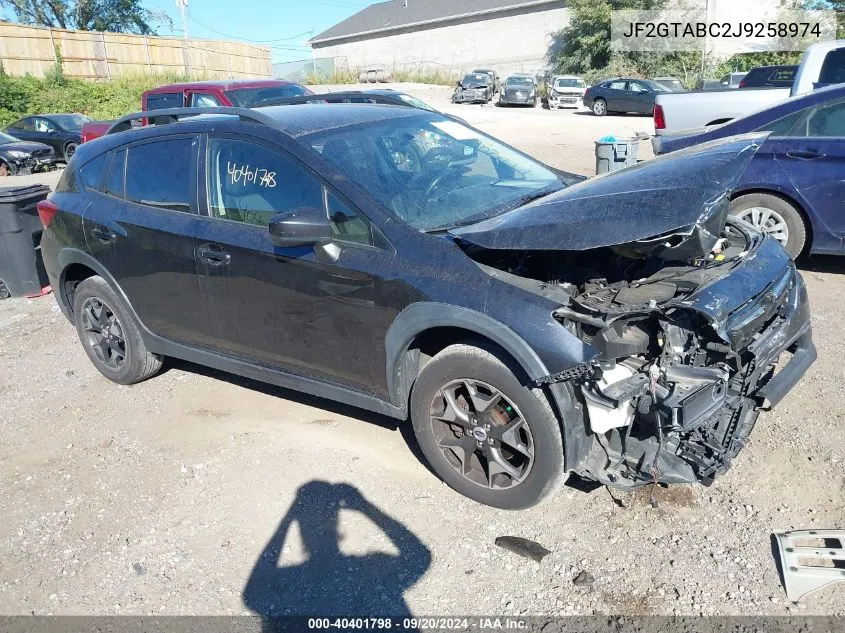 2018 Subaru Crosstrek 2.0I Premium VIN: JF2GTABC2J9258974 Lot: 40401798