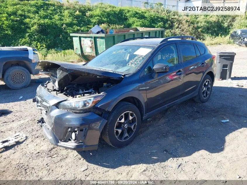 2018 Subaru Crosstrek 2.0I Premium VIN: JF2GTABC2J9258974 Lot: 40401798