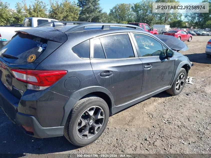 2018 Subaru Crosstrek 2.0I Premium VIN: JF2GTABC2J9258974 Lot: 40401798