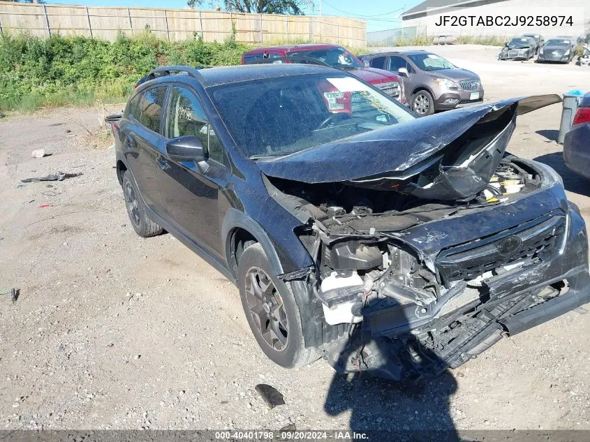 2018 Subaru Crosstrek 2.0I Premium VIN: JF2GTABC2J9258974 Lot: 40401798