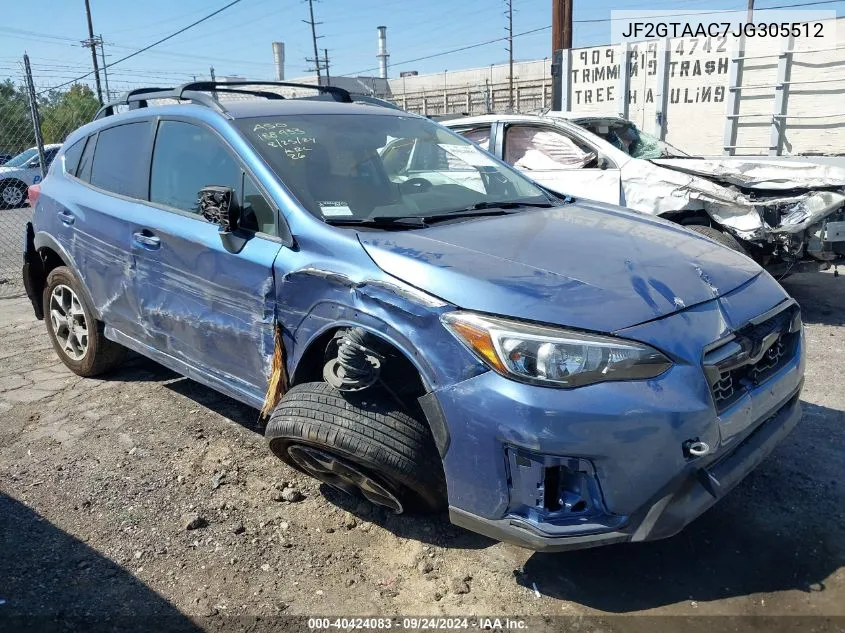 2018 Subaru Crosstrek 2.0I VIN: JF2GTAAC7JG305512 Lot: 40424083