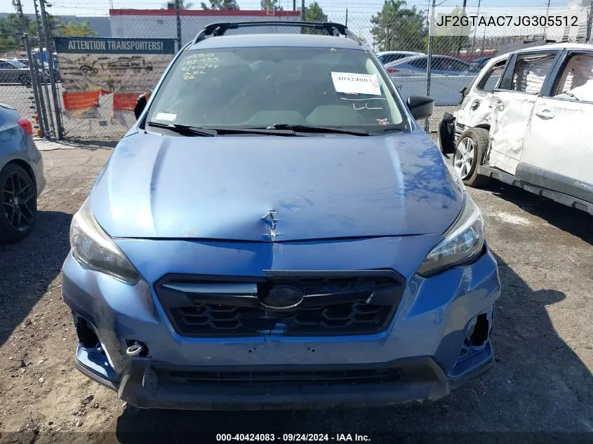 2018 Subaru Crosstrek 2.0I VIN: JF2GTAAC7JG305512 Lot: 40424083