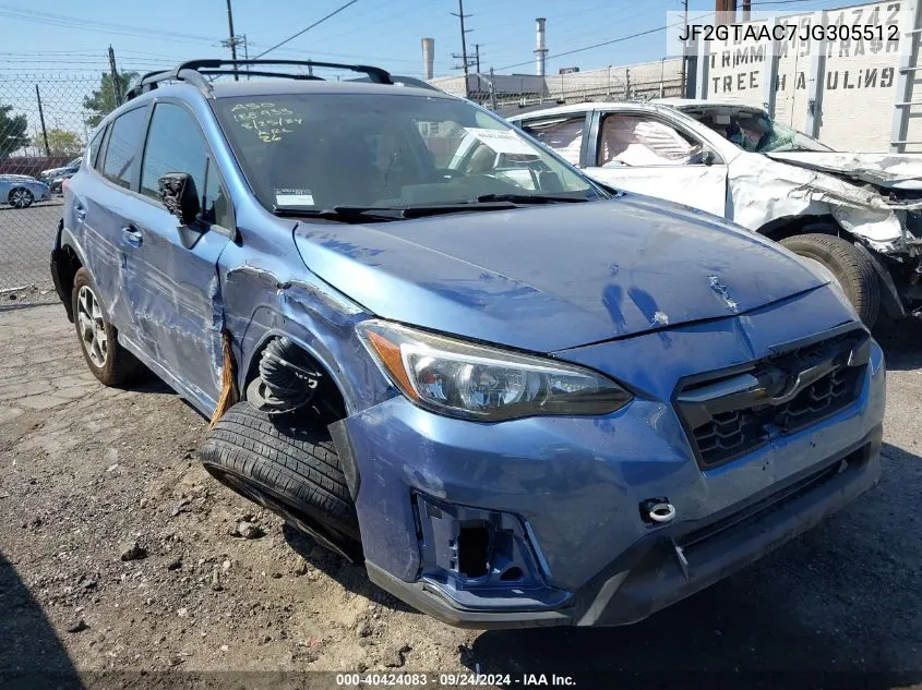 2018 Subaru Crosstrek 2.0I VIN: JF2GTAAC7JG305512 Lot: 40424083