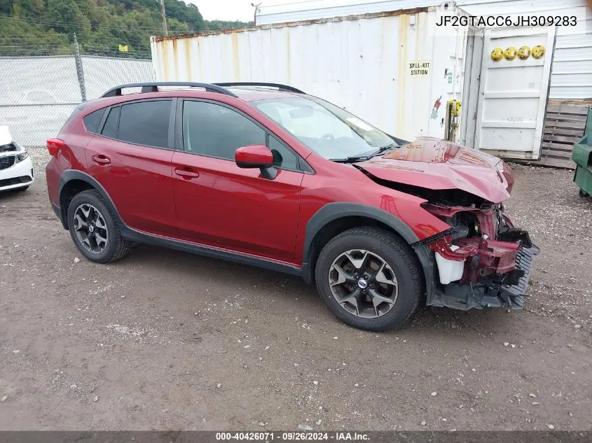 2018 Subaru Crosstrek 2.0I Premium VIN: JF2GTACC6JH309283 Lot: 40426071