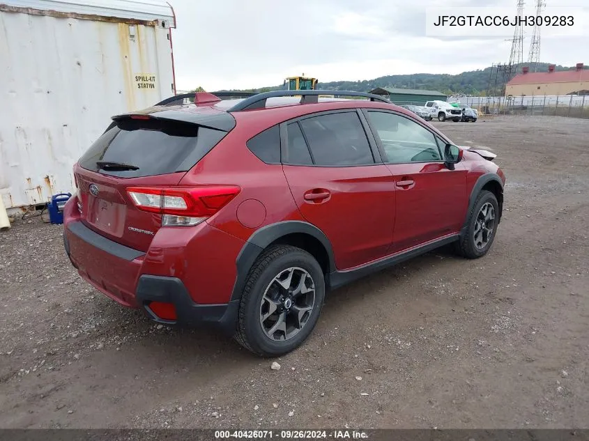 2018 Subaru Crosstrek 2.0I Premium VIN: JF2GTACC6JH309283 Lot: 40426071